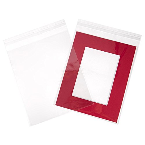 ClearBags 8 7/16" x 10 1/4" Clear Cello Bags 100 Pack | Resealable Adhesive on Flap, Not Bag | Great for Cards, Bar Envelopes, Art, Cookies, Stationary, Crafts, Favors | Food Safe | B108A - Thumbnail 5