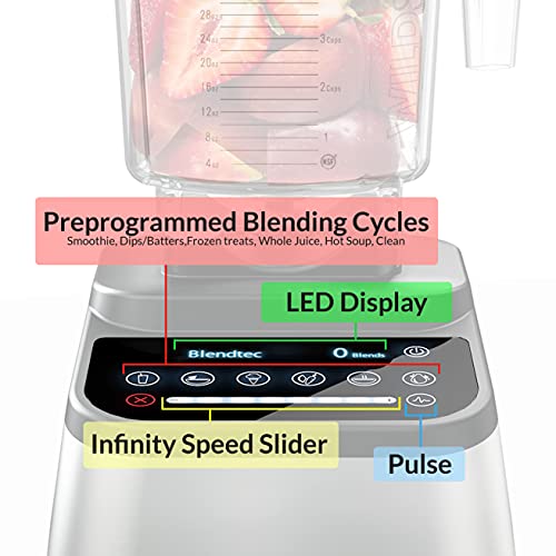 Blendtec Designer 725 Blender WildSide+ Jar (90 oz) and Blendtec GO