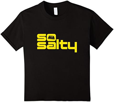So Salty Fight Stick Shirt FGC Fighting Game T-Shirt - Kids 6 - Black
