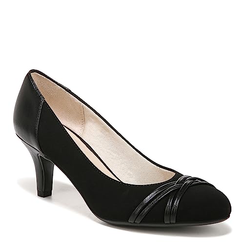 LifeStride Women's Pascal Dress Pump, Black, 7 W US