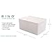 BINO Plastic Basket, Medium - White, Rectangular Cabinet Organizer, Multi-Use Storage Basket, Drawer and Cabinet-Friendly, Durable and Portable, Space Efficiency, Stock Management