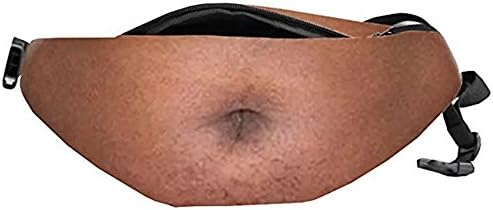 Dadbag Dad Bod Fanny Pack Funny Novelty Fashion Dad Waist Bag hairy Beer Belly by Fubovd (Free, D)