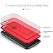 CASEKOO iPhone 8 Plus Case Slim Fit Ultra Thin Case Hard Sleek Protective [Scratch Resistant] Matte Finish Great Grip Cover Compatible with iPhone 8 Plus [Shell Series]-Lava Red