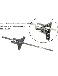Acero inoxidable regla de ingeniero regla métrica & Imperial 6" Medidor de profundidad (150 mm)