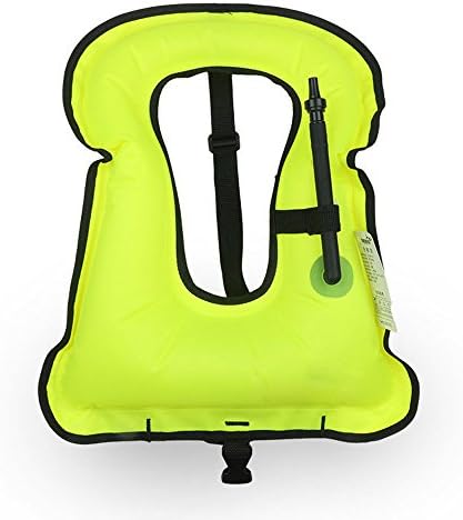Dazhengyang Portable Inflatable Snorkeling Diving Vest Life Jacket for Kids (Green)