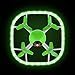 Mini Drone, Potensic U51 UFO with Led Lights, Headless Model, Colorful Night Mode, Altitude Hold Toy Drone- Green