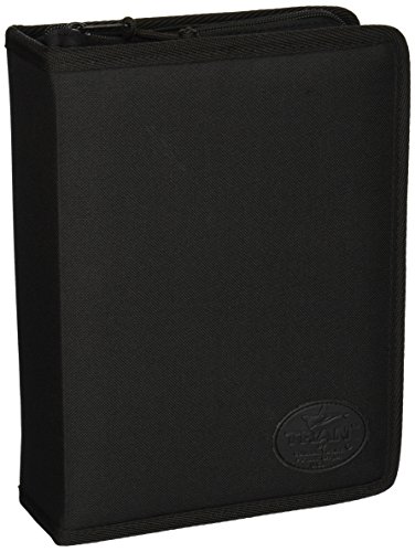 Deluxe Black Nylon Pencil Holder Zippered Case -Holds up to 96 Pencils!