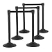 US Weight Sentry Stanchion with 6.5 Foot Retractable Belt - Easy Connect Assembly (6-Pack) primary