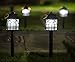 Twinkle Star LED Solar Pathway Lights Outdoor Solar Landscape Lights Weather-Resistant Solar Lights (4 Pack)
