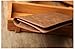 Rswsp Men's Bifold Leather Breast Pocket Card Holder Purse Suit Long Wallet Checkbook
