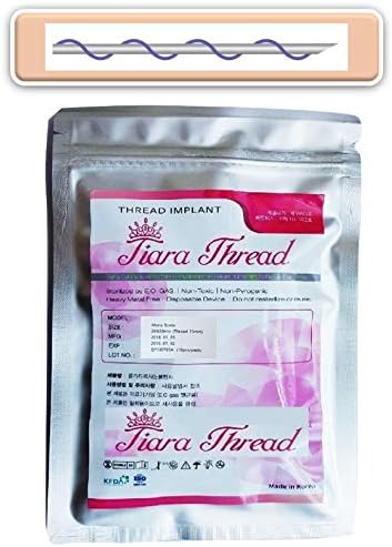 TiaraPDO Thread Lift Korea/Mono Screw Type/Sharp (50pcs) (30G38mm)