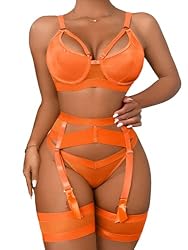 Kaei&Shi Garter Belt Thong Lingerie for