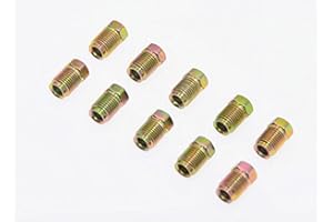 MAXHANEST Metric Brake Line Invert Flare Fittings for 3/16" Tube. 10 x 1 mm (Pack of 10)