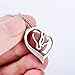 YFN S925 Sterling Silver Mother and Child Horse Head Heart Shape Pendant Necklace 18