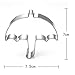 Umbrella Biscuit Cookie Cutter - Stainless Steel