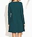 ZJCT Women's Cold Shoulder Cut Out Long Sleeve Loose T-Shirt Casual Shift Dress