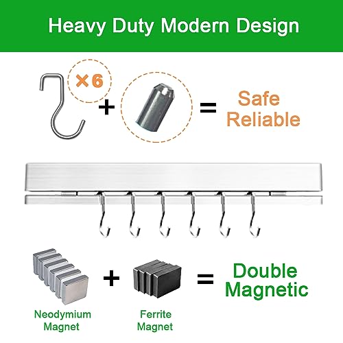 12 Inch Knife Holder for Wall or Refrigerator Adhesive