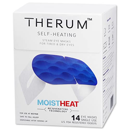 THERUM 60MINS 14SelfHeating Steam Eye Masks for Digital Eye Strain