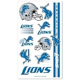 Detroit Lions NFL Temporary Tattoos (10 Tattoos)