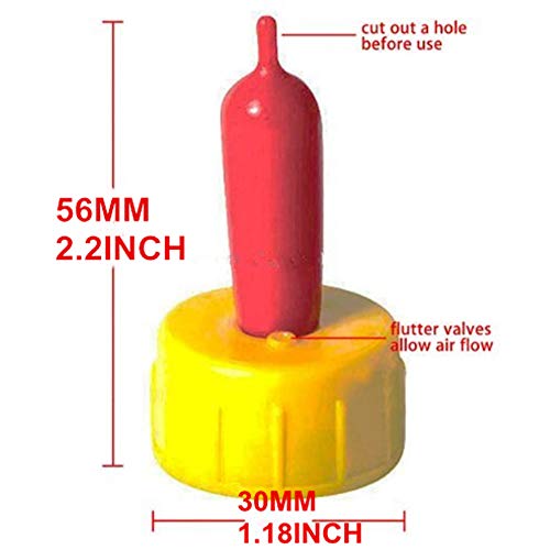 Weilan 8Pcs Small Animal Milk Drink Pritchard Nipple Soft Rubber Pacifier for Feed Orphaned Lamb Pup Dog Foal Calf Screw On Sprite Coke Bottle...