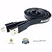 Micro Phone Charger 3ft Cable for Android - High Speed 2amp Charging Data Cord. Best Heavy Duty Black for Galaxy Note 4 Edge S2 S3 S4 LG G3 G4
