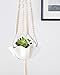 Mkono Small Macrame Plant Hangers Hanging Planter 30 Inch (Fit Small Pot Up to 6 Inch) Indoor Wall Window Container Holder Basket Home Decor, 2 Packs
