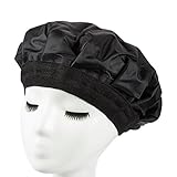 Heat Cap - Conditioning Cap - Heated Gel Cap for Deep Conditioning, Hair Treatment, Hair Therapy, Black