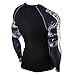 zipravs MMA Compression Tight Shirt Longsleeve Running Baselayer