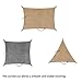 casa pura Sun Shade Sail | Shade Cloth, Protect Against Sun Burn | Sun Shades for Patio and Garden | Triangle | Multiple Sizes | Beige - 12' x 12' x 12'