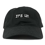 IT'S LIT Embroidered 100% Cotton Adjustable Strap Cap
