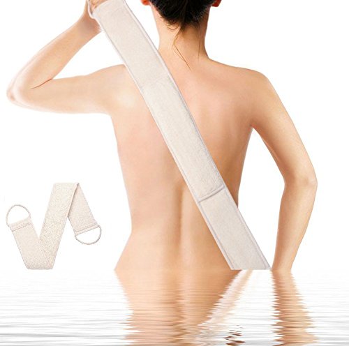 2 Pack Exfoliating Long Loofah Sponge Back Scrubber for Shower, Luffa Back Sponge for Women and Men