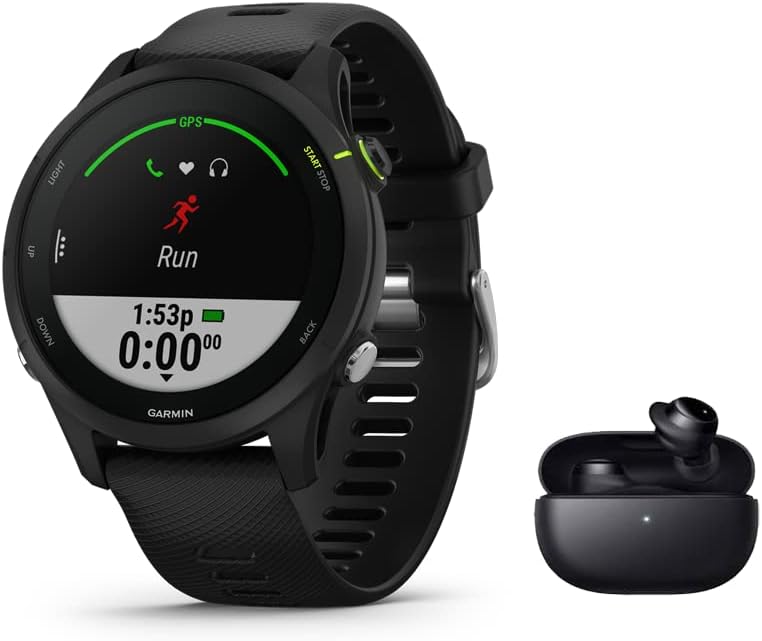 Garmin Forerunner 255 Music GPS Running Smartwatch 46mm Black w/ Bluetooth