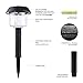 6 Pack Outdoor Solar Path Lights – Waterproof Solar Garden Landscape Lights for Outdoor Yard Pathway Driveway Walkway Sidewalk Patio Lawn Lighting Illumination, Auto On/Off Cool White