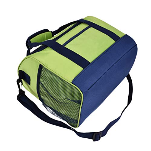 Wingbind Large Family Cool Bags Insulated Waterproof Food Carrying Cooler Bag Portable Shoulder Strap Drinks Carrier BBQ Camping Picnic,Green 14L
