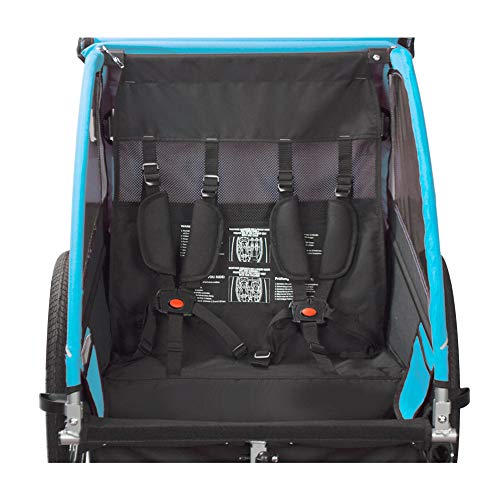 Veelar Sports Suspension Bike Trailer & Stroller 2 in 1 Double Seat for