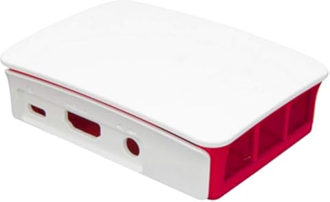 Milageto Nuevo Gabinete De Carcasa para La Raspberry Pi 3 Modelo B Negro + Blanco