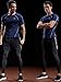 Neleus Men's 3 Pack Compression Baselayer Athletic Workout T Shirts,5022,Black,Grey,Navy Blue,US XL,EU 2XL