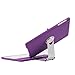 Luxmo Aluminum 360 Swivel Rotating Stand Case Cover Built-in Bluetooth Keyboard for Ipad Mini & iPad Mini with Retina Display Purple