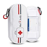 MedBuddy Portable Travel Case - Holds 2 EpiPens or Auvi-Q, Inhaler, Allergy/Asthma - Expandable and Compact for Emergency Access (White)