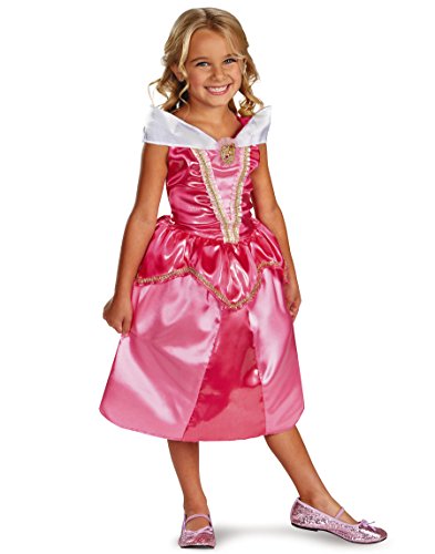 Disguise Disney Sleeping Beauty Aurora Sparkle Classic Girls Costume, 7-8