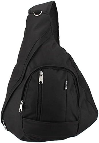 Everest Shoulder Sling Backpack Messenger Bag Black