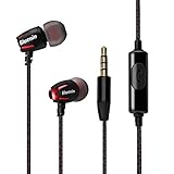 Wired Earbuds, Bluenin Stereo Headphones In-ear Corded Earphones With Microphone Noise Isolating Headset for iPhone iPad iPod Android and More (Rose Gold)