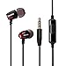 Wired Earbuds, Bluenin Stereo Headphones In-ear Corded Earphones With Microphone Noise Isolating Headset for iPhone iPad iPod Android and More (Rose Gold)