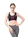 Welcos Women Wirefree Sports Push Up Support Bras Removable Padded Low Back Rose M