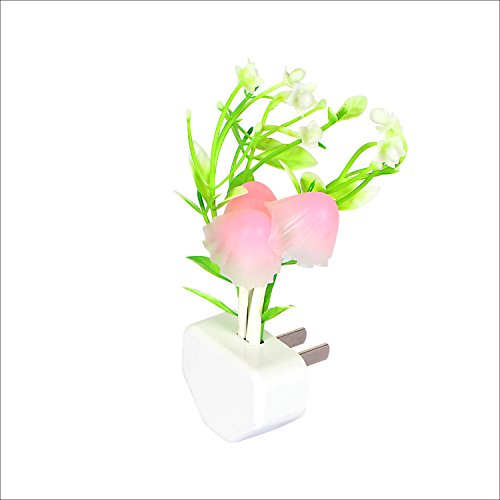 FAISHILAN LED Night light Color Changing Mushroom Wall Lights, Auto On/off And Color Changing, Energy Saving Light Sensor
