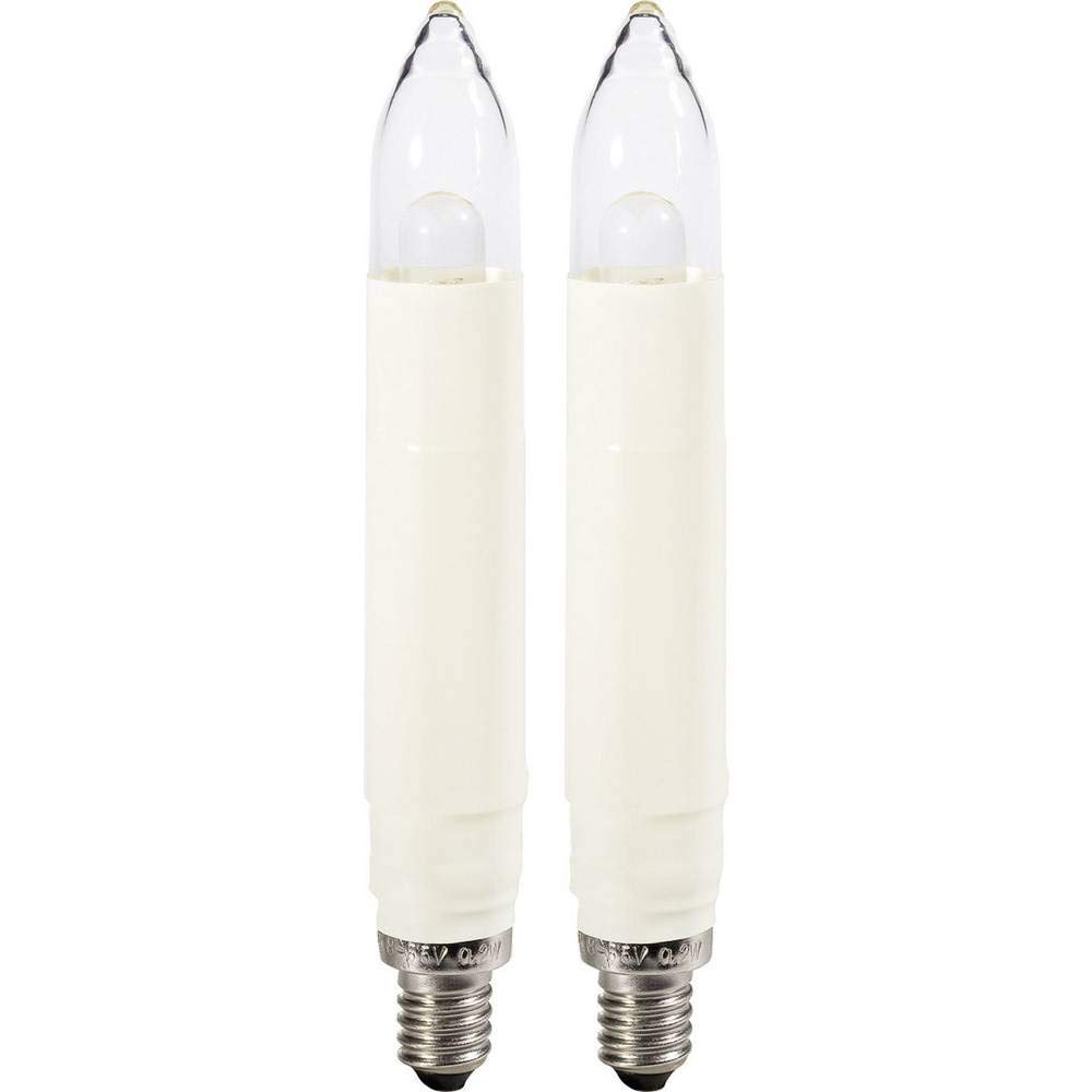 Konstsmide 5037–120 LED Bulbs Set of Two for LED Tree Lights with 16 Small LED Candles