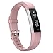 moreFit Fitness Tracker, Slim 2 Touch Screen Activity Health Tracker with Sleep Monitor, Wireless Pedometer Smart Wristband for Android iOS Phone, Silver/Pink