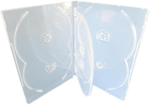 Media Replication CD/DVD/BLU Ray 14mm Clear DVD 6 Way Case for 6 Disc (Pack of 50), [Importado de UK]: Amazon.es: Electrónica