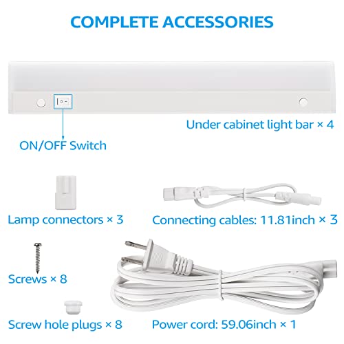 TORCHSTAR Plug in Under Lighting, ETL Listed Linkable LED Under