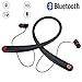 Matone Bluetooth Headphones Wireless Neckband Bluetooth Headset with Mic Sweatproof In-ear Sports Earbuds Bass Noise Cancelling Magnetic Earphones for iPhone 7 Plus Smartphone-8Hrs Play Time (Black)
